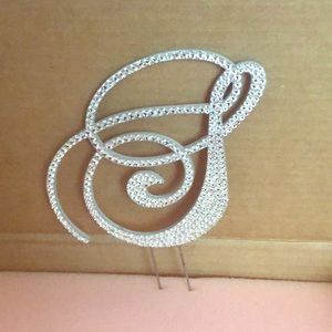 Monogrammed Cake Topper